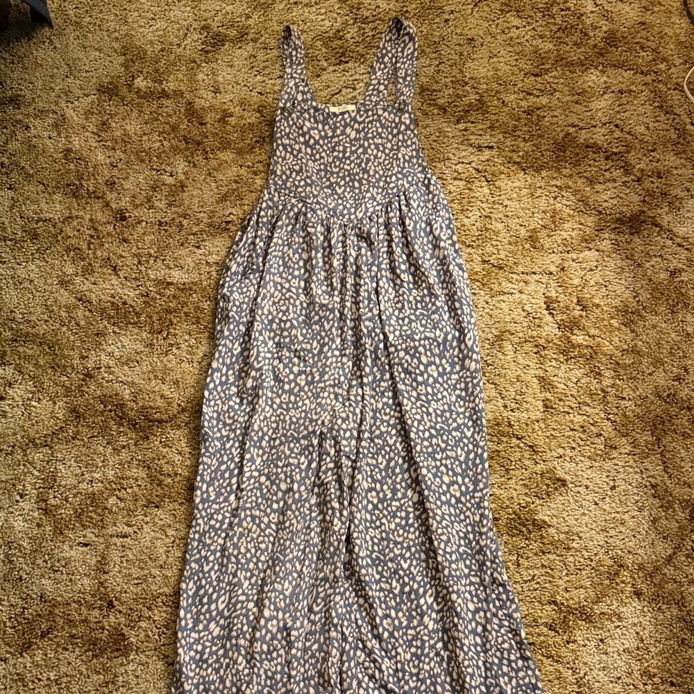 Kori Blue and Brown Animal Print romper